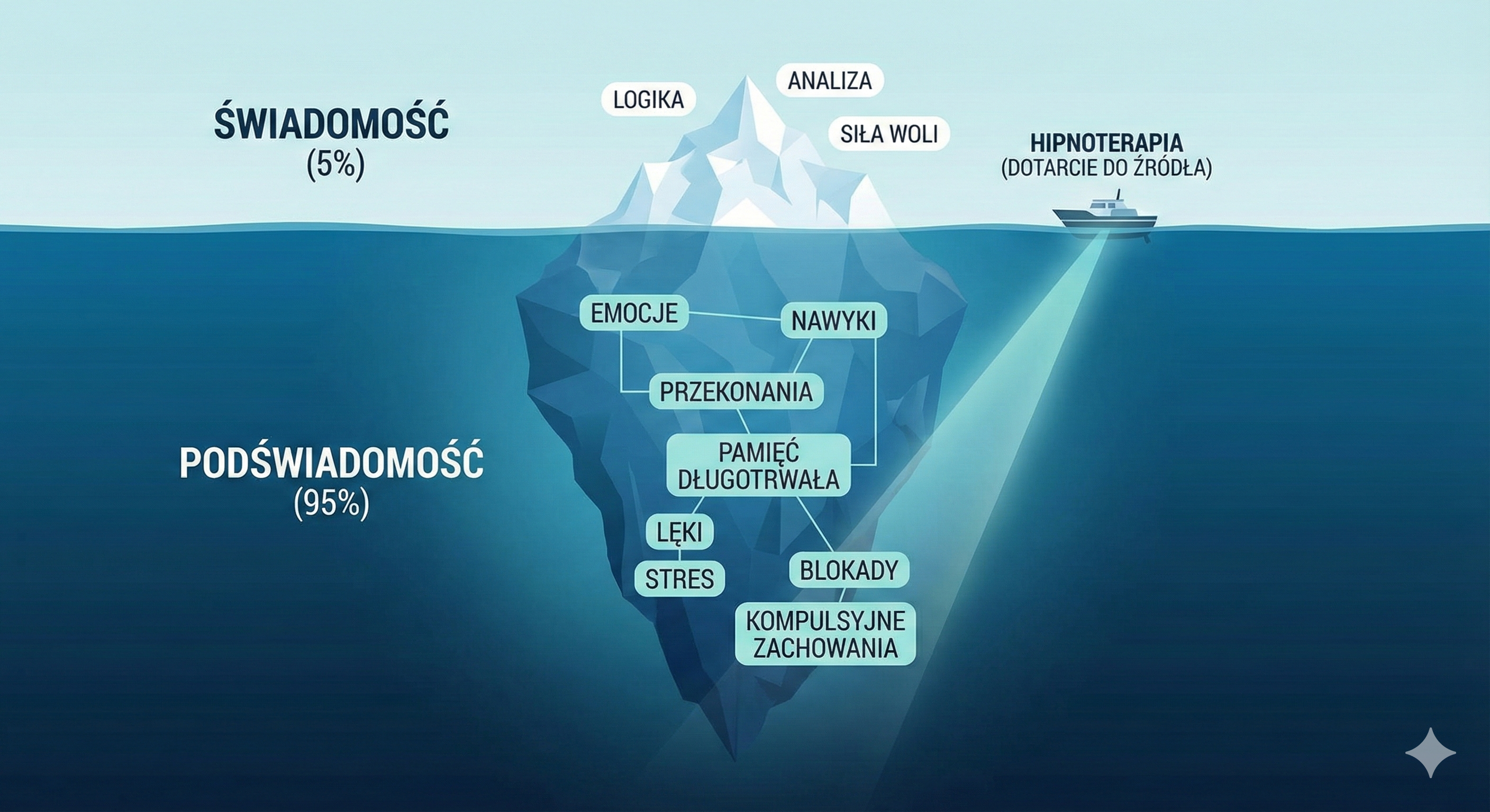 Góra lodowa - świadomość i podświadomość